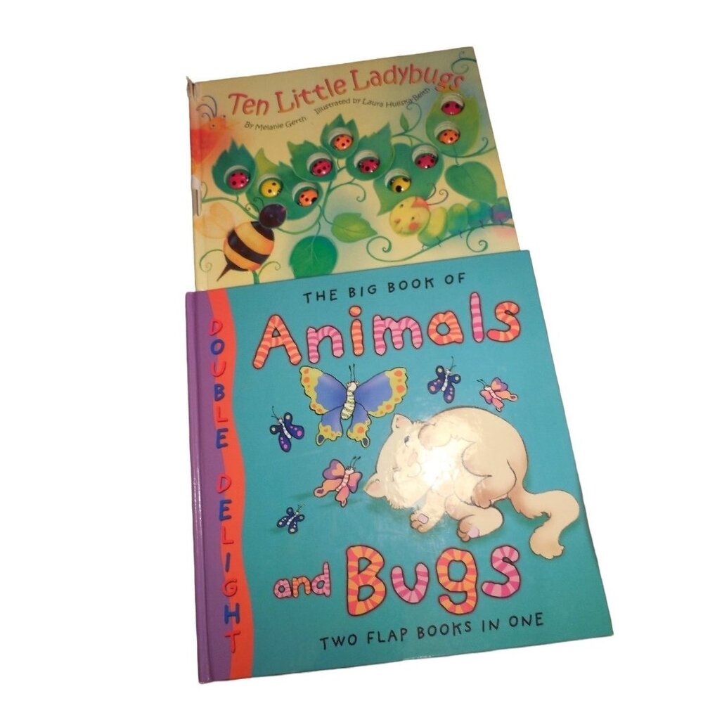 Two Young Children's Books Ten Little Ladybugs  Animals and Bugs